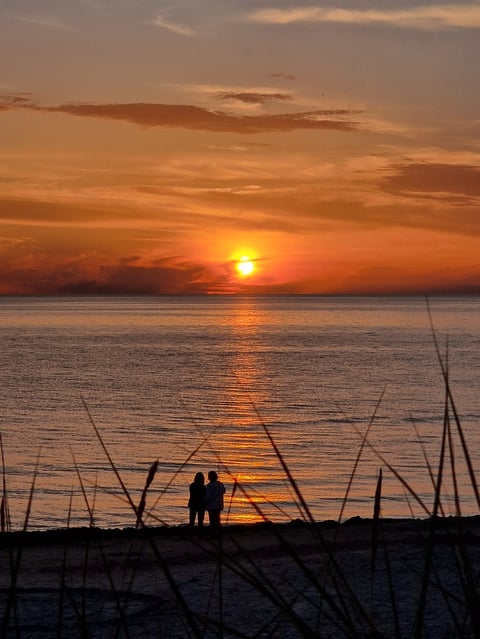 Couple sunset