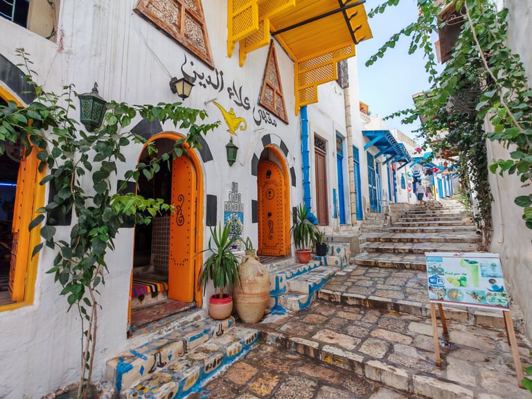 Tunisia Sousse blue white