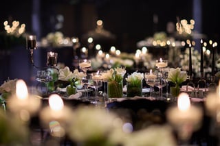 Candlelit table